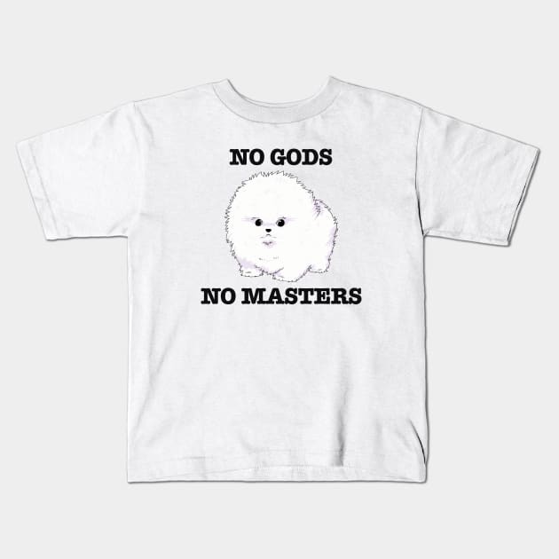 No Gods, No Masters Kids T-Shirt by Scott's Desk